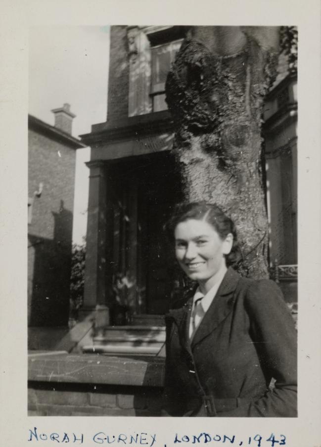 A young Norah Gurney in London, 1943